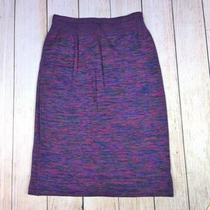 Vintage 50s / 60s 100% Wool Pencil Skirt Bernhard Altmann Purple Pink 26 in Knit